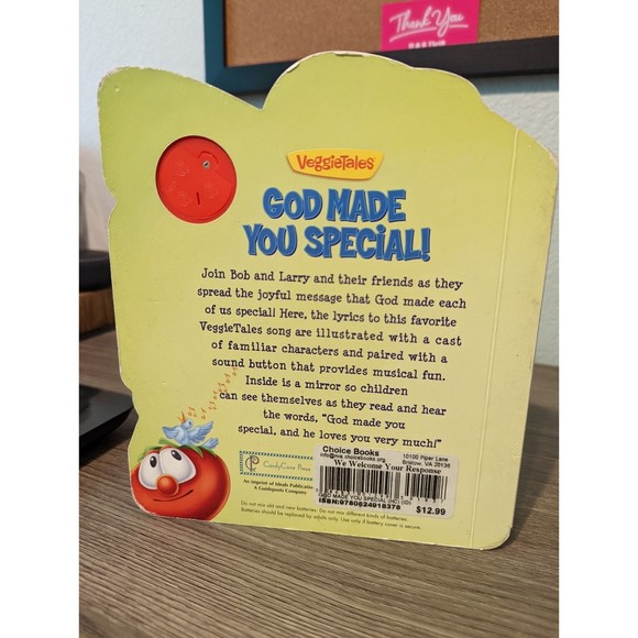 VeggieTales God Made You Special Sing Along Book - Picture 4 of 5